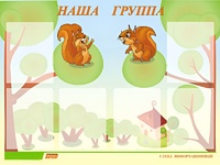 Стенд информационный для ДОУ "Наша группа" (80х110см, 6 карм., алюм. проф.) - fgospostavki.ru - Санкт-Петербург