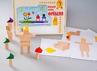 Игровой набор Фребеля "Конструктор деревянный без соединений-3" (Серия "Эксперимент") - fgospostavki.ru - Санкт-Петербург