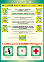 Таблица "Выполняйте опыты только по инструкции" (100х140 сантиметров, винил) - fgospostavki.ru - Санкт-Петербург