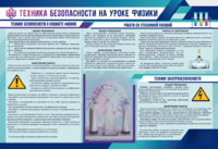 Стенд-уголок "Техника безопасности на уроках физики" - fgospostavki.ru - Санкт-Петербург