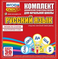 Динамические раздаточные пособия. Русский язык (веера). Читаем по слогам (слоги из двух букв). Конструируем слова (слоги из двух и трех букв). - fgospostavki.ru - Санкт-Петербург