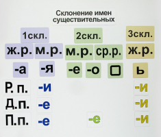 Набор магнитных карточек "Склонение имен существительных" - fgospostavki.ru - Санкт-Петербург
