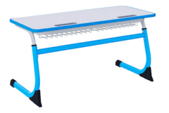 Парта SMARTY двухместная регулируемая по высоте с антивандальной кромкой - fgospostavki.ru - Санкт-Петербург