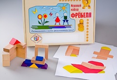 Игровой набор Фребеля "Конструктор деревянный без соединений-2" (Серия "Эксперимент") - fgospostavki.ru - Санкт-Петербург
