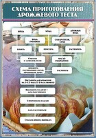 Стенд "Схема приготовления дрожжевого теста" - fgospostavki.ru - Санкт-Петербург