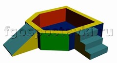 Сухой бассейн "Крепость" 1,5х1,2 метра - fgospostavki.ru - Санкт-Петербург