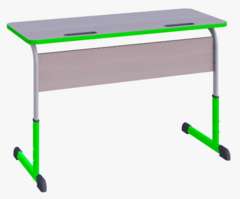 Парта SMARTY KEY двухместная регулируемая по высоте с антивандальной кромкой - fgospostavki.ru - Санкт-Петербург