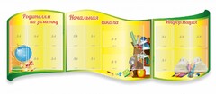 Стенд "Начальная школа" резной из 3-х частей - fgospostavki.ru - Санкт-Петербург