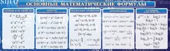 Стенд "Основные математические формулы" - fgospostavki.ru - Санкт-Петербург
