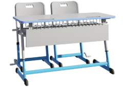 Парта NOMAD V двухместная регулируемая по высоте с антивандальной кромкой - fgospostavki.ru - Санкт-Петербург