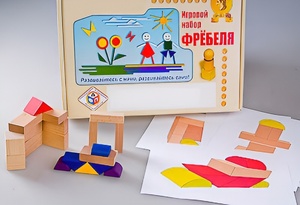 Игровой набор Фребеля "Конструктор деревянный без соединений-2" (Серия "Эксперимент") - fgospostavki.ru - Санкт-Петербург