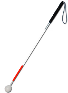 Трость телескопическая композитная с вращающимся шарообразным наконечником длинная на крючке - fgospostavki.ru - Санкт-Петербург