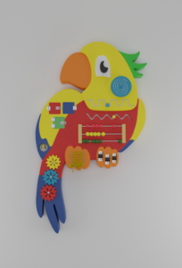 Бизиборд «Разноцветный попугай» - fgospostavki.ru - Санкт-Петербург