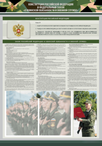 Стенд-уголок "Конституция Российской Федерации и Федеральный закон "О воинской обязанности и военной службе" - fgospostavki.ru - Санкт-Петербург