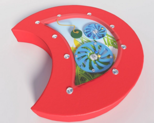 Настенный игровой модуль в виде части гусеницы с весами - fgospostavki.ru - Санкт-Петербург