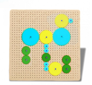 Тактильно-развивающая панель с разноцветными шестеренками - fgospostavki.ru - Санкт-Петербург