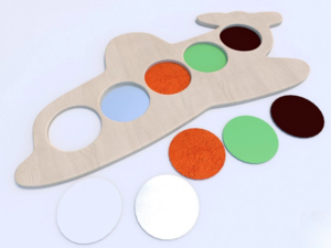 Тактильные разноцветные дощечки «Самолетик» - fgospostavki.ru - Санкт-Петербург