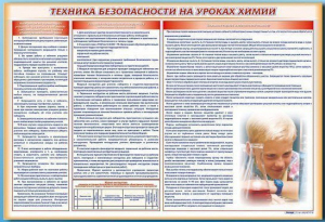 Стенд-уголок "Техника безопасности на уроках химии" - fgospostavki.ru - Санкт-Петербург