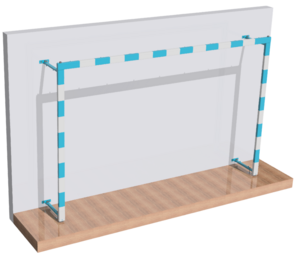Ворота для гандбола и минифутбола трансформируемые (без сетки, на колесиках) - fgospostavki.ru - Санкт-Петербург