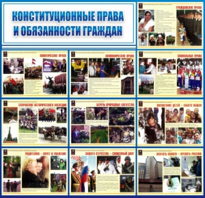 Стенд "Конституционные права и обязанности граждан" - fgospostavki.ru - Санкт-Петербург