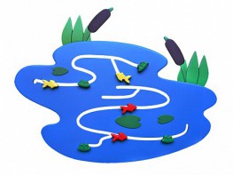 Сенсомоторное декоративно-развивающее панно "Река" - fgospostavki.ru - Санкт-Петербург