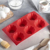 Форма для выпечки силиконовая 6 ячеек - fgospostavki.ru - Санкт-Петербург