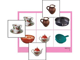 Логопедическое лото "Посуда" (4 планшета, 24 карточки, цветное, ламинированное) - fgospostavki.ru - Санкт-Петербург