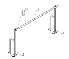 Станок хореографический напольный (1,5 метра, однорядный) - fgospostavki.ru - Санкт-Петербург