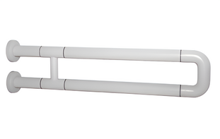 Поручень неоткидной двухопорный с антибактериальным покрытием (белый) - fgospostavki.ru - Санкт-Петербург