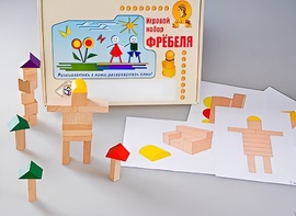 Игровой набор Фребеля "Конструктор деревянный без соединений-3" (Серия "Эксперимент") - fgospostavki.ru - Санкт-Петербург