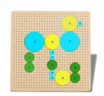 Тактильно-развивающая панель с разноцветными шестеренками - fgospostavki.ru - Санкт-Петербург