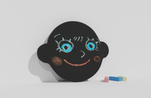 Фигурная грифельная меловая доска на тему эмоций - fgospostavki.ru - Санкт-Петербург