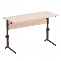 Стол ученический двухместный  регулируемый на плоскоовальной трубе - fgospostavki.ru - Санкт-Петербург