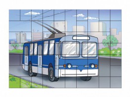 Магнитный пазл "Троллейбус" - fgospostavki.ru - Санкт-Петербург